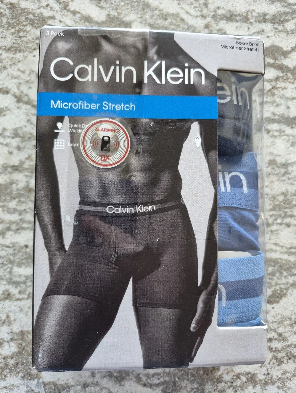 Calvin Klein Men's Microfiber Stretch Boxer Brief Underwear Box Of 3 NEW